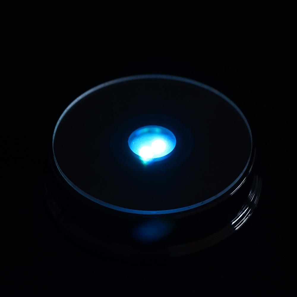 Creative Plastic Shell DIY Gift Showing Black Colorful Display Stand LED Ornament Crystal Light Base Luminous Base