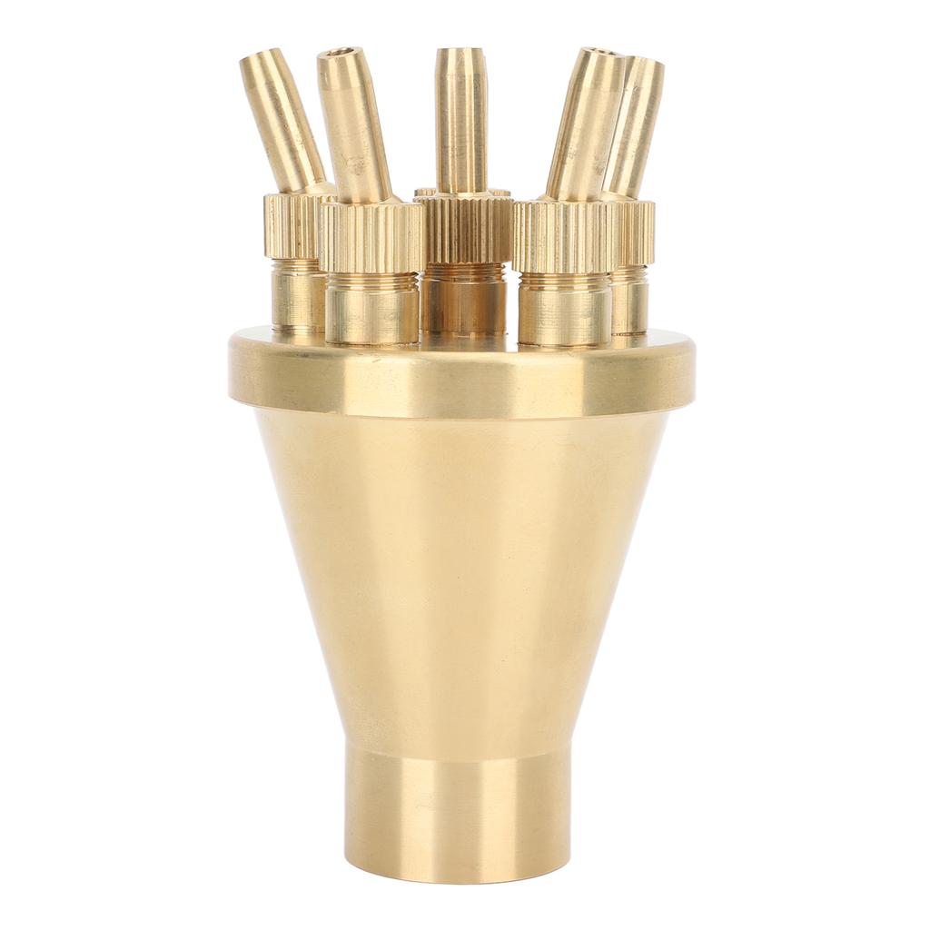 Copper Water Fountain Nozzle Direct Spraying Universal Adjust Pool Sprinkler Head for Garden G1