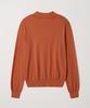 EDWARDMAX 5-Button Cotton Collar Summer Long Sleeve Knit (Brick Orange)