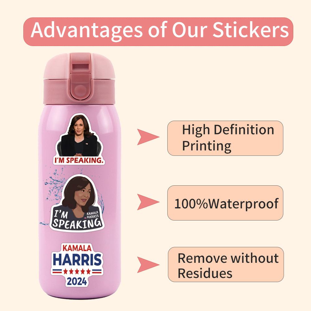 55 New Kamala Harris Graffiti Stickers Decorative Skateboard Mobile Phone Stickers