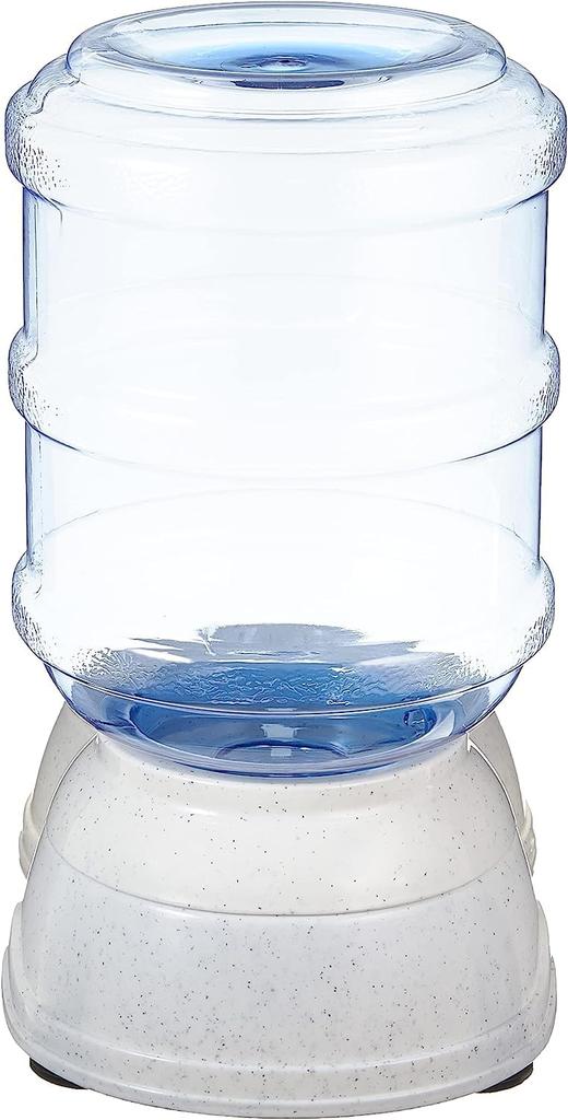 Amazon Basic Automatic Pet Waterer, Gravity-Fed, Small, 3.8 L, Gray