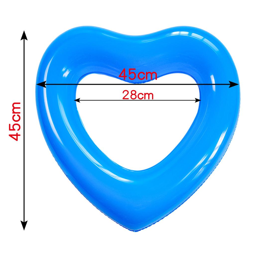 Love Swimming Ring Inflatable Heart Kid Funny Beach Pool Float Floating Object Pvc Tube Heart Shaped Inflatable Circle Life Buoy