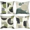 Modern Geometric Patterned Throw Pillow Cushions Polyester Pillowcase, Sofa Decorative Cushion Cov Headboard Pillow