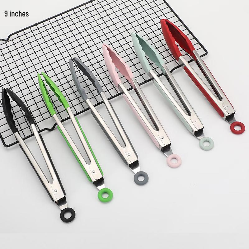 

Silicone Coated Nylon Food Tongs Set