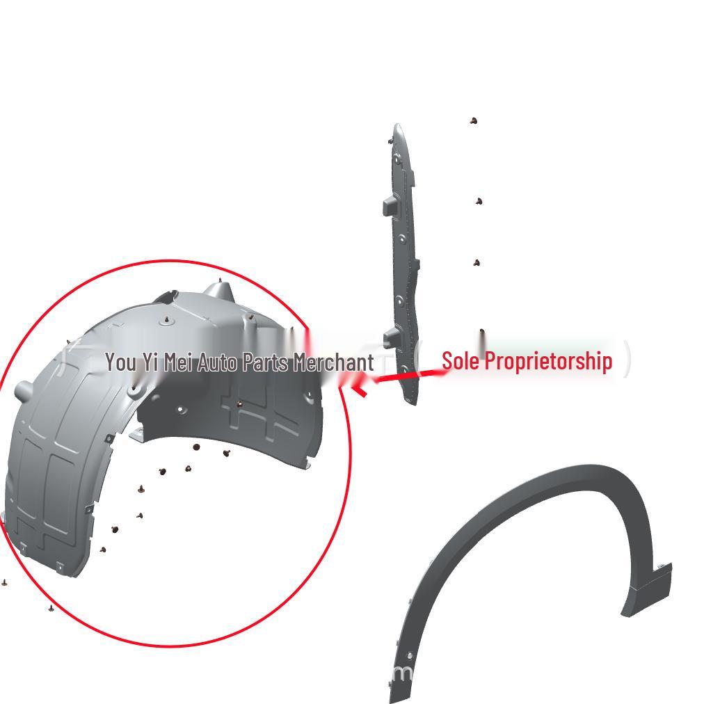 Zeekr 9X Front Fender Liner (Models 8894086245, 8894086251) L - 8894086245