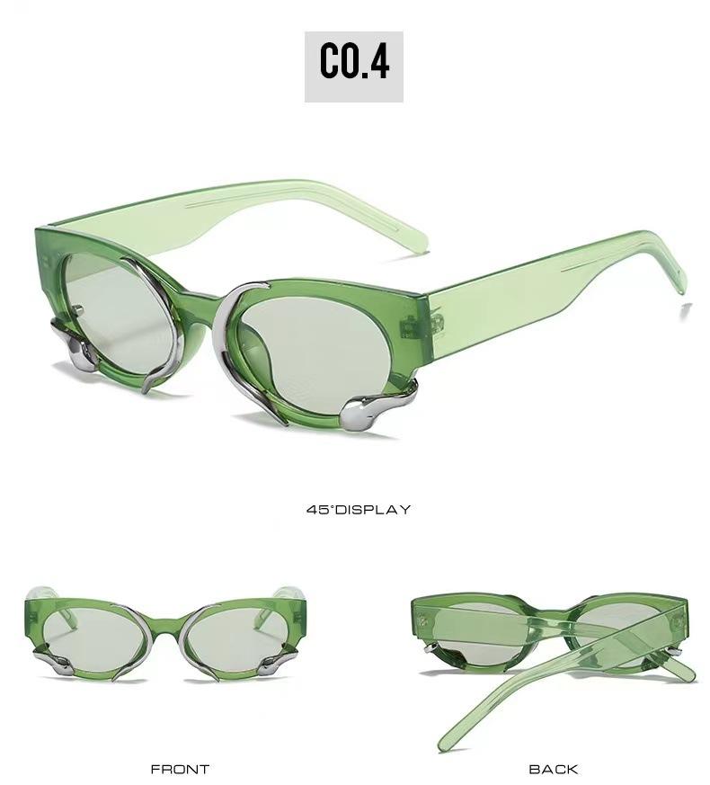 

Spirit Snake Small Frame Goggles Stt Photography Sunglasses Edge Wrapped Y2K Style Sunglasses For Men And Women
