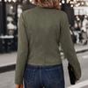 2026 New Arrival Solid Color Double-Breasted Suede Jacket, Vintage Long Sleeve Trench Coat for Men Women, Fall Winter Fashion Outerwear