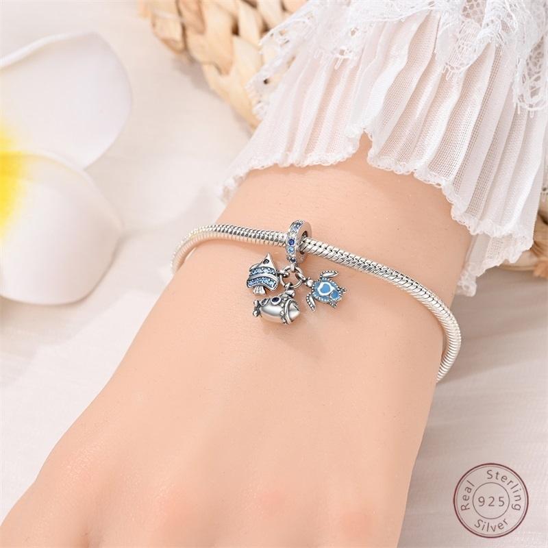 Copper Beaded Pendant Donut Dessert Cake Original 3Mm Bracelet Women Fine Jewelry