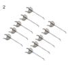 10Pcs Pegboard Hooks Straight Upturned Design Iron Shelf Display Hangers for Supermarkets Home Organization
