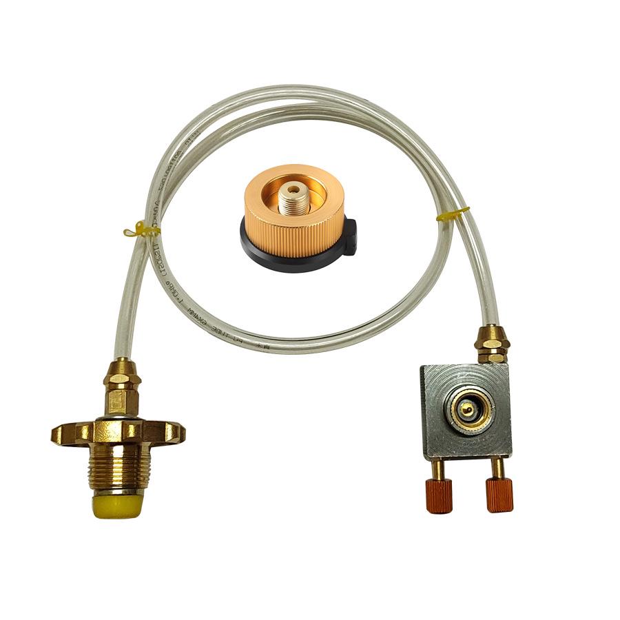 Camping & Hiking Gas Can Adapter: Card-Type Flat Can Inflation Connector