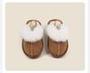 Fleece-Lined Cotton Slippers: Boys'/Girls' Toddler Walking Shoes, Warm Baby Pre-Walking Winter Footwear.
