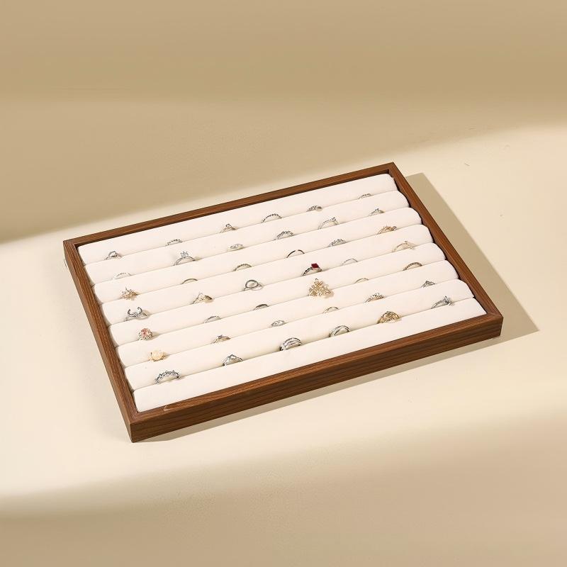 Rosewood Jewelry Box & Display Tray for Earrings and Necklaces