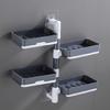 Durable Rotatable Soap Storage Box Multilayer Soap Holder Household Easy to Use