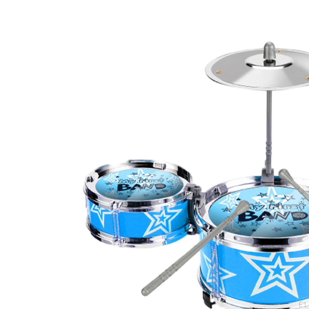 Child Jazz Drum Set Mini Playset Music Instruments Percussion Preschool Learning Toy