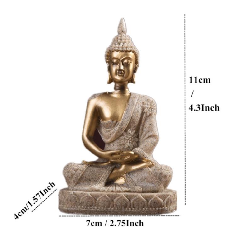 Buddhist Sculpture Statue House Ornament Meditating Display Buddhist Home Decors