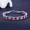Crystal Zircon Women'S Bracelet, Diamond-Encrusted Bracelet Women, Gift Colored Treasure.