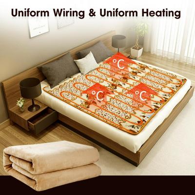 220V 50Hz Vodotěsná Automatická Elektrická Hřejivá Podložka Termostat Elektrická Deka Hřejivka na Tělo Podložka na Postel Vyhřívaný Koberec