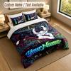 Dog Theme Personalized 3Pcs Bedding Set Custom Text & Name 1 Sheet 2 Pillowcases Household Bedding 1pc