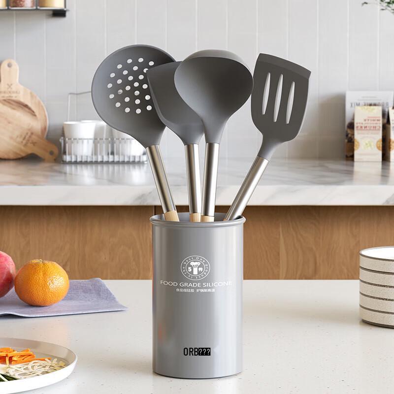 Ouraibo 5-Piece Silicone Kitchen Utensil Set