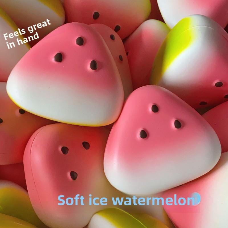 Squishy Watermelon Fidget Toy Anti-Stress Slow Rising Fruit Pinch Squeeze Stress Reliever Funny Pressure Reducer Prop For Kids