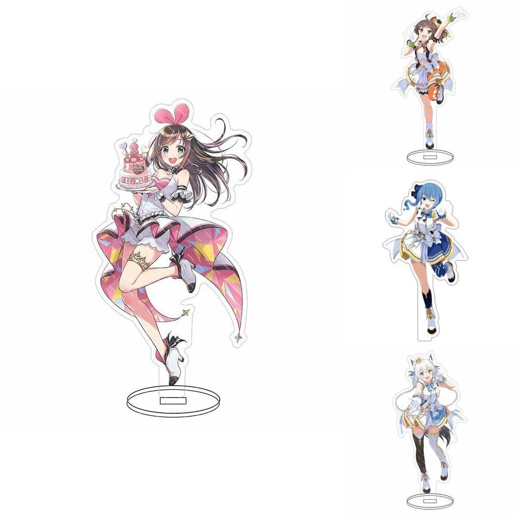 Hololive Vtuber Acrylic Stand Adorable Desktop Decor Featuring Fubuki Okayu Ayame Subaru Matsuri