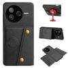 Vintage Leather Card Holder Phone Case for Xiaomi Poco F7 Pro,F7 Ultra Card Pockets Dual Snap Buttons Flip Wallet Shell