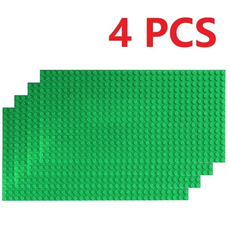 Non-Toxic 4Pcs Base Plates 32X32 16X32 Dots Classic Base Plates Blocks Diy Plastic Building Bricks Assembly Compatible All Brand City Toy