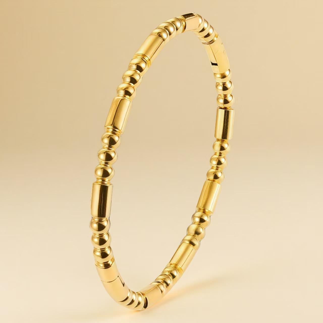 Girls High-end Bamboo Simple Fashion Jewelry Bracelet 17CM