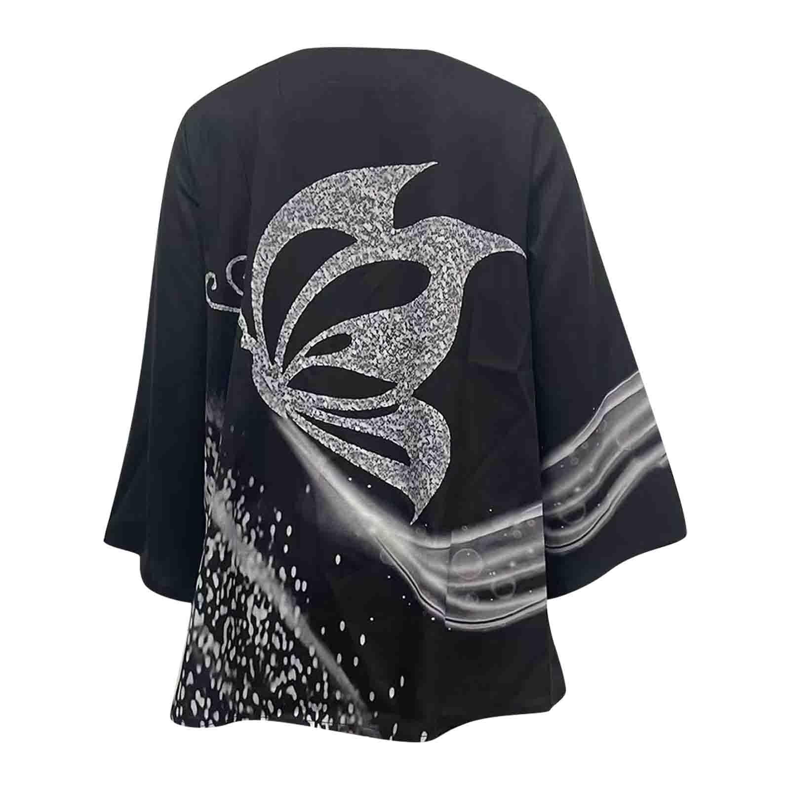 Женские топы с геометрическим принтом и длинными рукавами — фото 4