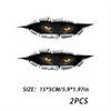 2pcs Cat-eye Pattern Car Rearview Mirror Stickers