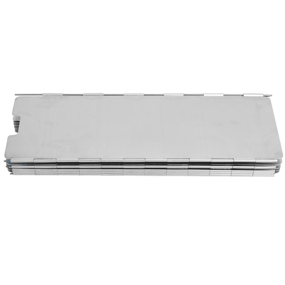 10 Stück Outdoor Campingkocher Windschutz Aluminiumlegierung Brenner Windschutz Kocherschirm Silber