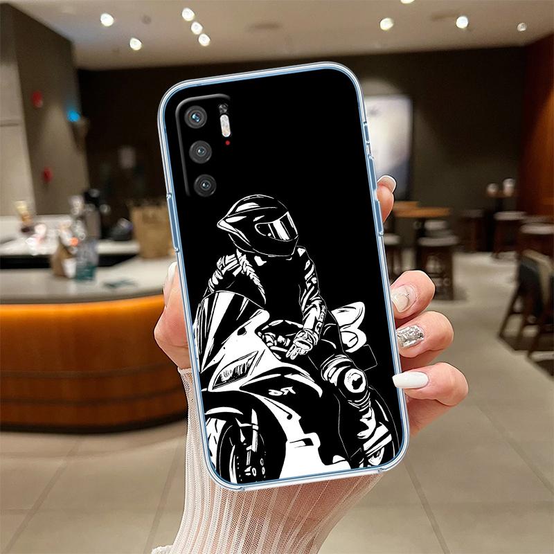 UP38 Motorcycle Racing Transparent Phone Case for Motorola Moto Edge 20 30 40 50 S30 Fusion Ultra Pro Neo Lite + G200 G23