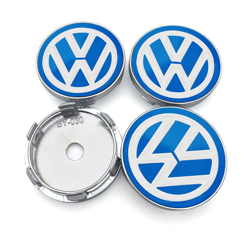 4Pcs 60MM Car Wheel Center Hub Caps Protector Badge Car Accessories For Volkswagen Polo Golf-4 5 6 7 MK5 MK6 MK7 Tiguan Passat 3B7
