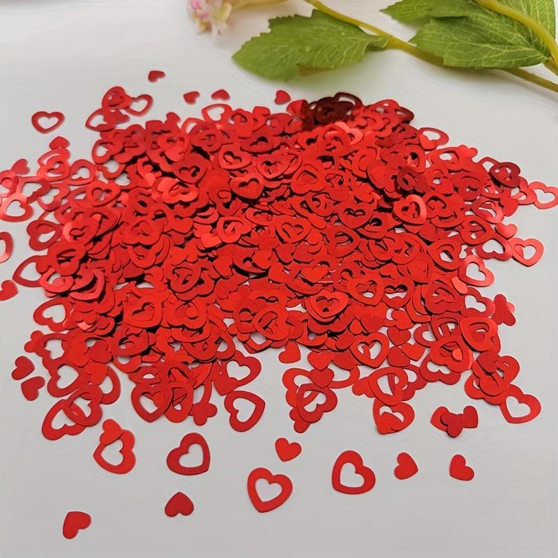 15g Vibrant Red Heart-Shaped Confetti - Ideal for Valentine's Day, Anniversaries, Weddings for  Decorations & Celebrations
