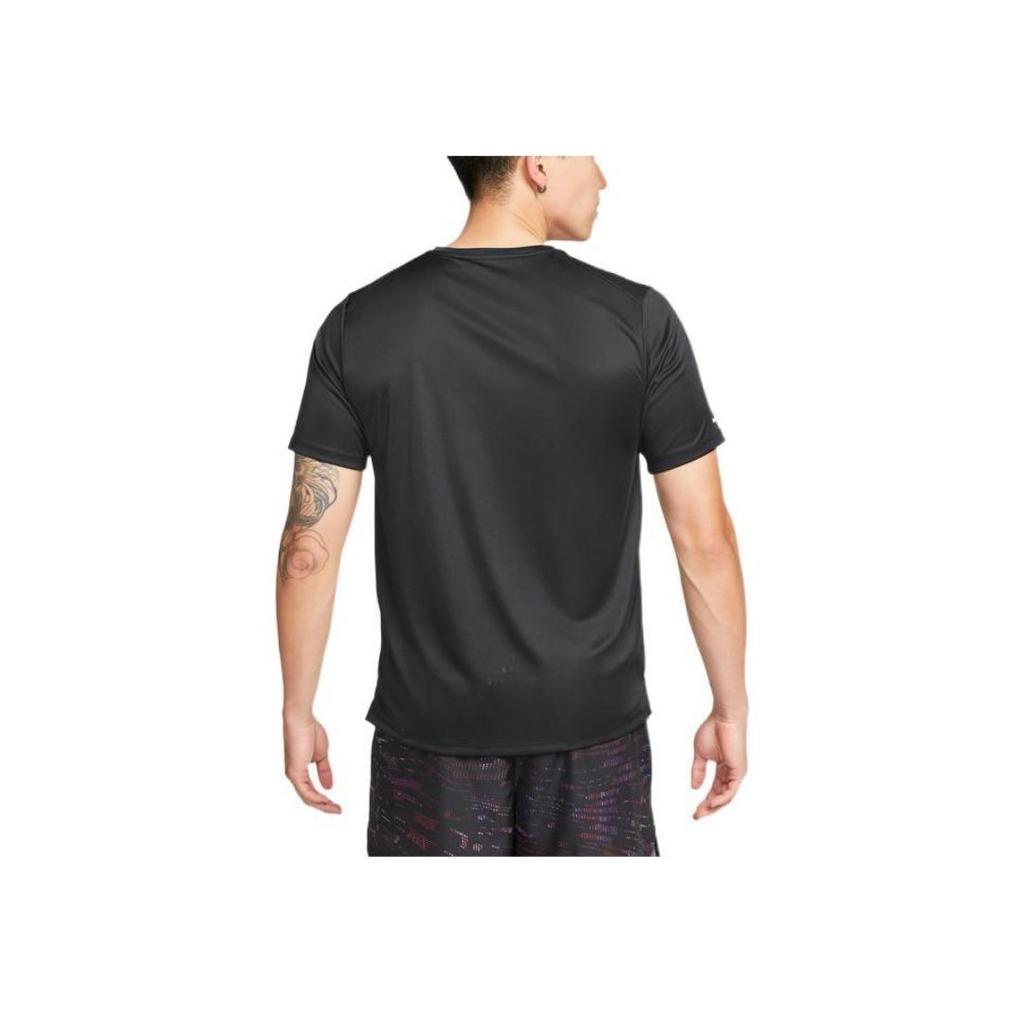 Nike Large Logo Sport Training Breathable Quick-Dry Round Neck Short-Sleeve T-Shirt Men Tops Black DM4812-010