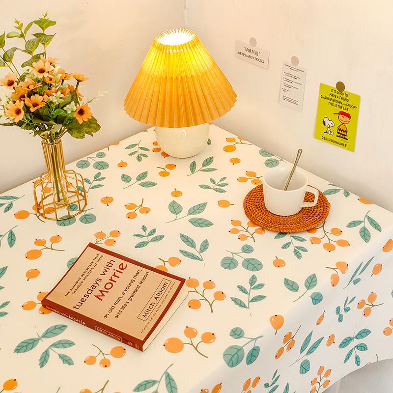 Small Fresh Student Flannel Tablecloth Desk Bedside Table Coffee Table Cover Cloth Photo Background Picnic Cloth