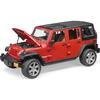 Véhicule Miniature - BRUDER - Jeep Wrangler Unlimited Rubicon - 33 Cm - Jaune