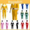 Power Rangers Costume Kids Adult Cosplay Fancy Dress Party Jumpsuit Superhero