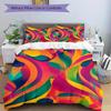 3pcs Abstract Art Print Bedding Set, Breathable and Soft, Suitable for All Seasons, Ideal for Home Use, Suitable for Bedroom Decor 21116