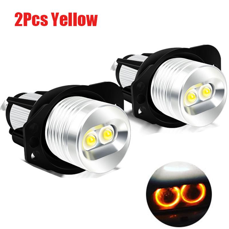 2Pcs LED Car Angel Eyes Marker Lights Bulbs for BMW E90 E91 3 Series 325i 325xi 328i 328xi 330i 330xi 335i 2005-2008 Fog Lamp