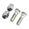 Wheel Hub Bolt Stud & Nut Set for Impreza 2005 2019 Silver Steel Material