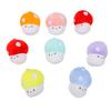 8 Pack Mini Plush Mushroom Stuffed Toys Cute Colorful Keychain Pendant with Smiling Face 3D Design 12cm Height