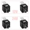 Universal 12V/24V Automotive Relays 5 Pin 40A Design Improved Durability Efficient Power Regulation for Car