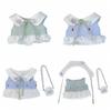 1 Set Outfit 10/20cm Cotton Doll Clothes Plaid Skirt 10cm Doll Clothes  Doll Accessories
