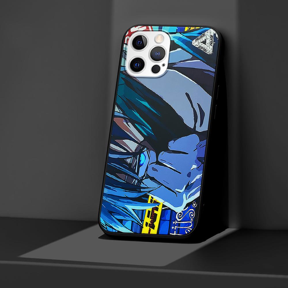 Anime Jujutsu Kaisen Case for iPhone 14 11 13 Pro Max 12 Mini XR 7 8 Plus SE 2020 XS 6 6S + Coque Black Soft Phone Bag Cover