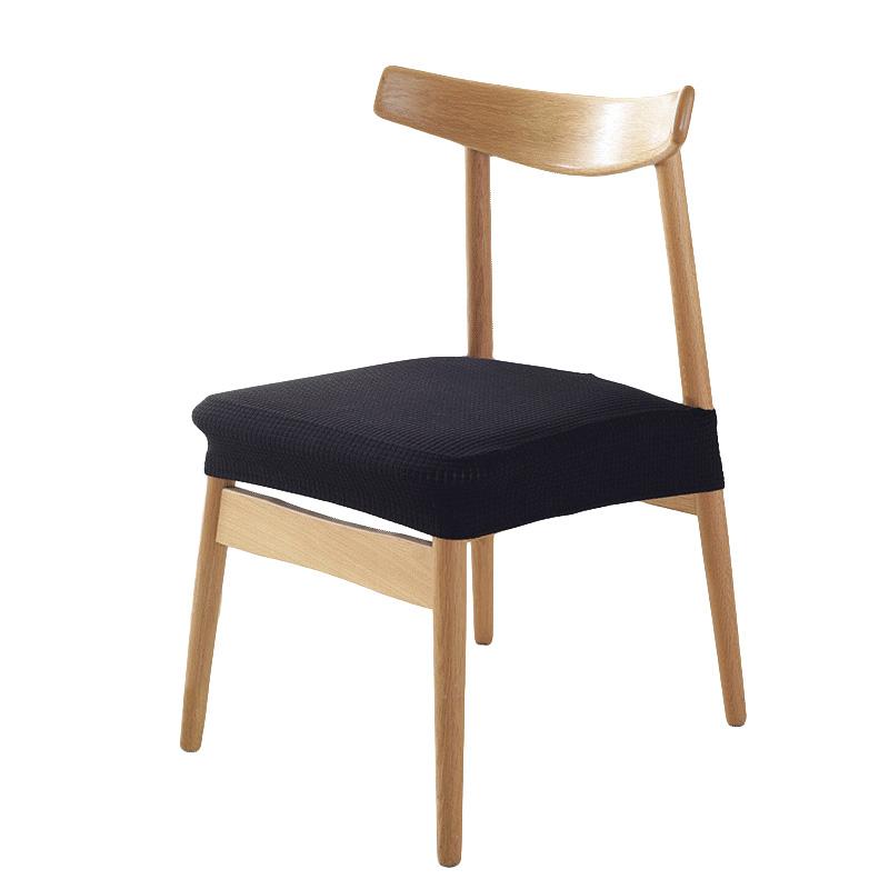 

1шт жаккардовая ткань съемная моющаяся обеденная свадебная декоративная крышка стула защитный чехол для стула чёрный