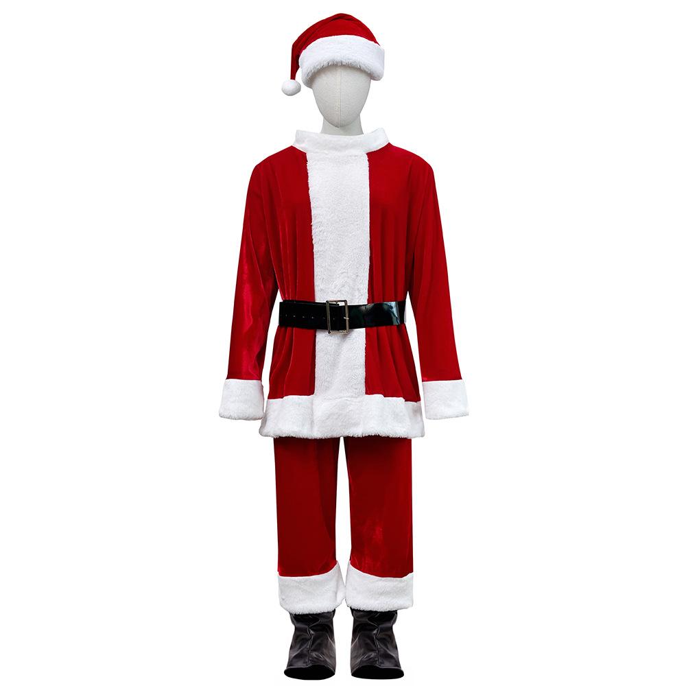 M-4XL Large Size Santa Claus Holiday Party Costume Cosplay Stage Performance Costume