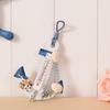 Hanging Hook Wood Boat Kelleg Thermometer Beach Shells Nautical Wall Home Door Decor