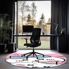 Usagi Printed Round Rug Carpet Chair Rug Area Rug Entryway Doormats,for Office Chair Living Room Bedroom Kitchen Room.