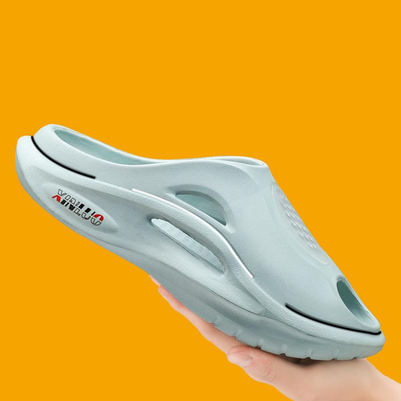Fashion Shevalues Summer Male Flat Sandals Holes Garden Shoes Outdoor Beach Slides EVA Thick Sole Home Slippers Fashion Mens Clogs Shoes